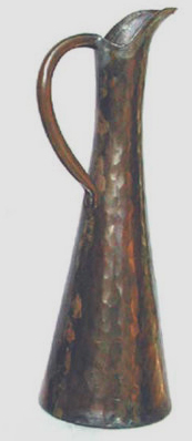 Hand Wrought Plannished Pitcher